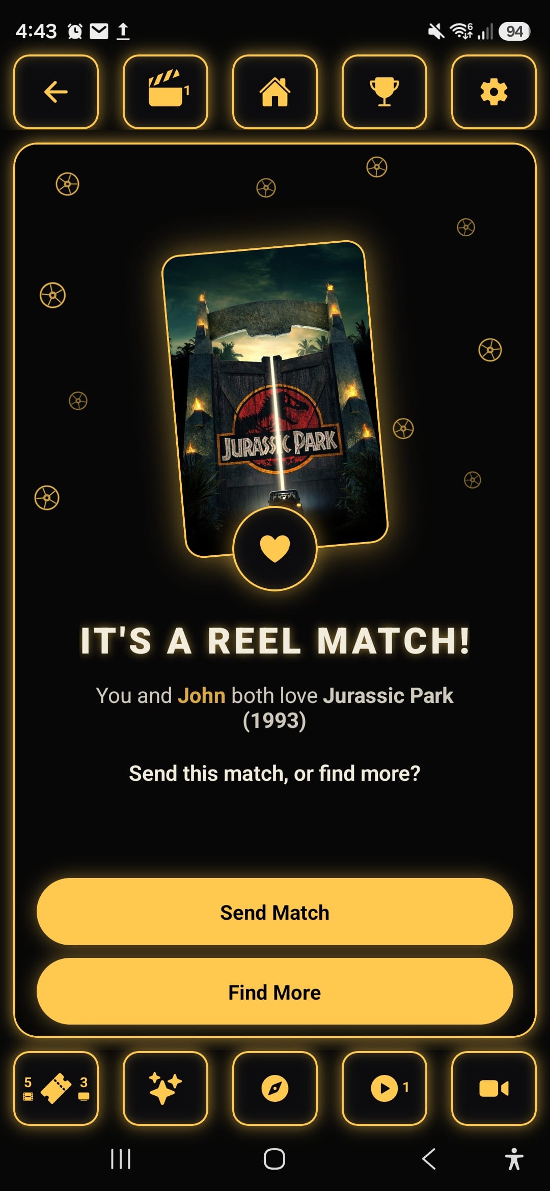 A Reel Match in ReelOnes