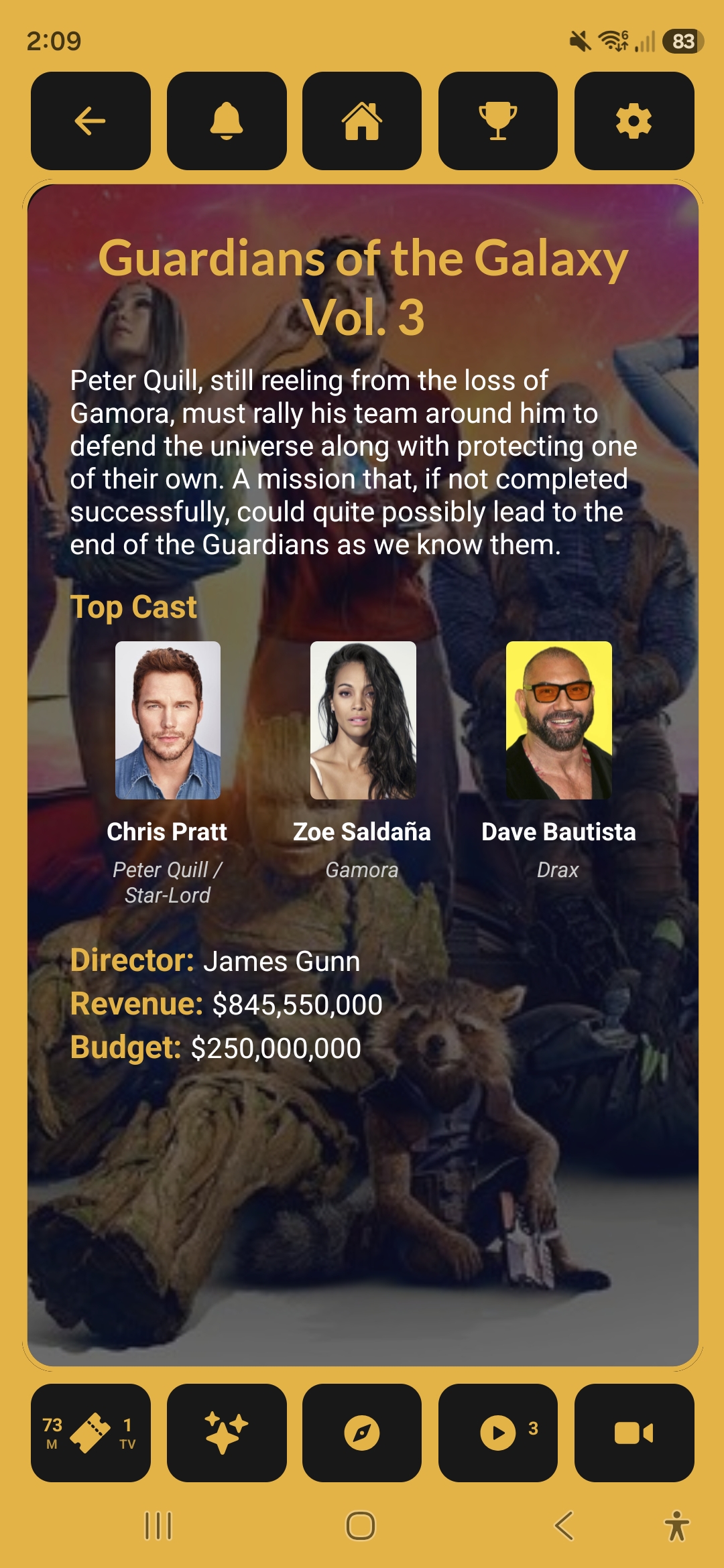 Movie card details (flipped)